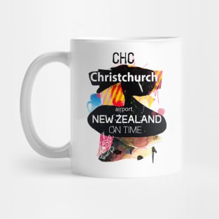 CHC Christchurch airport Mug